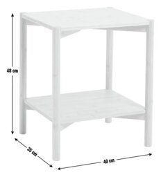 Habitat Cullen Bamboo Bedside Table - Natural - thumbnail 2