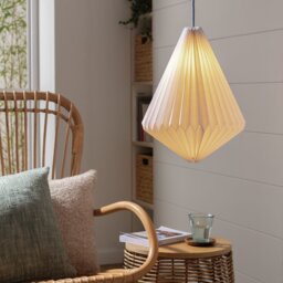 Habitat White Paper Easy Fit Lampshade - 30cm - thumbnail 2