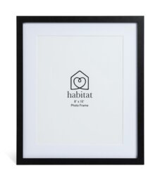Habitat Black Wooden 3 Pack Picture Frame - Mixed Sizes