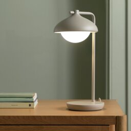 Habitat Acorn Metal Desk Lamp - Latte - thumbnail 2