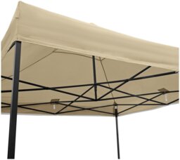 All Seasons 3m x 3m Pop Up Garden Gazebo - Beige - thumbnail 2