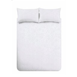 Bianca Cotton 200 TC White Floral Bedding Set - Double - thumbnail 2