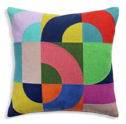 Habitat 60 Levi Embroidered Cushion by Margo Selby - 43x43cm