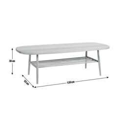 Habitat Cornelia Oak Coffee Table - Natural - thumbnail 2
