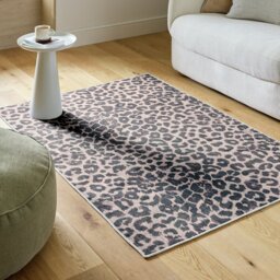 Argos Home Leopard Black Flatweave Rug - 120x170cm - thumbnail 1