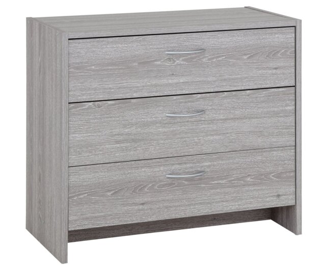 Argos Home Seville 3 Drawer Chest - Grey Oak Effect - image 1