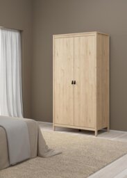 Tvilum Madrid 2 Door Wardrobe - Oak - thumbnail 2