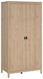 Tvilum Madrid 2 Door Wardrobe - Oak - thumbnail 1