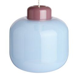 Habitat Blue Glass Lampshade - 24cm - thumbnail 2