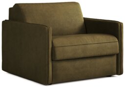 Jay-Be Slim Fabric Cuddle Chair Sofa Bed - Sage Green