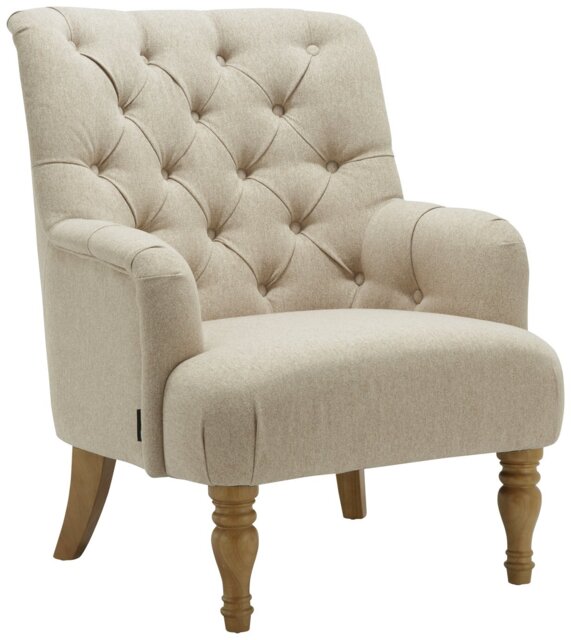 Birlea Padstow Fabric Accent Chair - Wheat - image 1