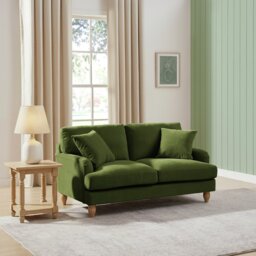 Argos Home Cynthia Fabric 2 Seater Sofa - Moss Green
