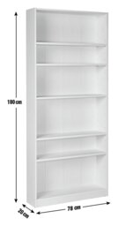 Argos Home Maine Bookcase - Walnut - thumbnail 2