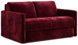 Jay-Be Slim Velvet 2 Seater Sofa Bed - Burgundy
