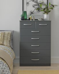 Argos Home Hallingford 7 Drawer Chest - Grey - thumbnail 2