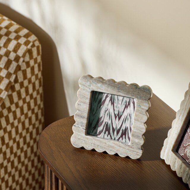 """Habitat Marble Picture Frame - 4x4""""""" - image 1
