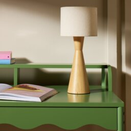 Argos Home Rubber Wood Table Lamp - Natural - thumbnail 2