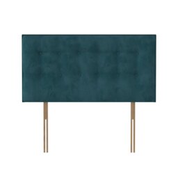 Silentnight Hayez Velvet Double Bed Headboard - Peacock