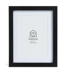 Habitat Black Wooden 3 Pk Picture Frame - Mixed Sizes
