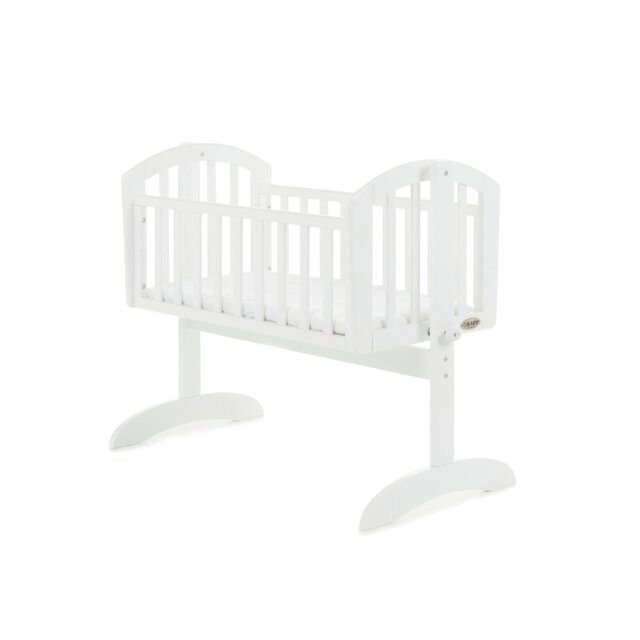 Obaby Sophie Swinging Crib and Mattress - White - image 1