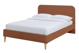 Argos Home Mya Double Fabric Bed Frame - Rust - thumbnail 2