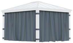Palram Canopia Dallas 4 Piece Gazebo Curtain Set 12 x 14ft - thumbnail 1