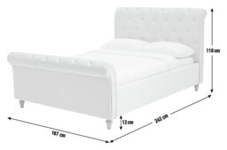 Argos Home Harrogate Kingsize Velvet Bed Frame - Pink - thumbnail 2