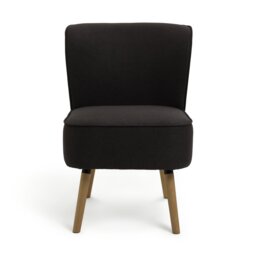 Argos Home Eppy Fabric Accent Chair - Charcoal - thumbnail 1