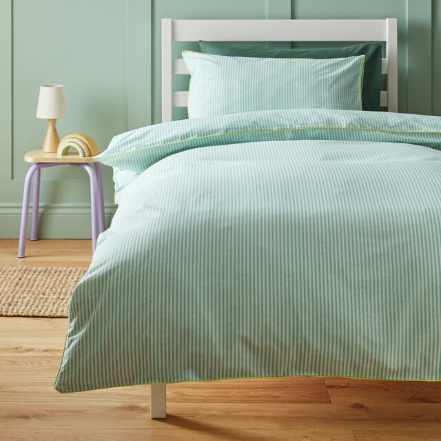 Habitat Stripe Piped Kids Bedding Set - Single - image 1