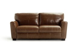 Habitat Milford Leather 3 Seater Sofa - Tan - thumbnail 1