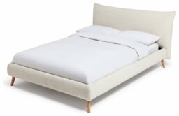 Habitat Marshmallow Boucle Kingsize Bed Frame - White - thumbnail 2