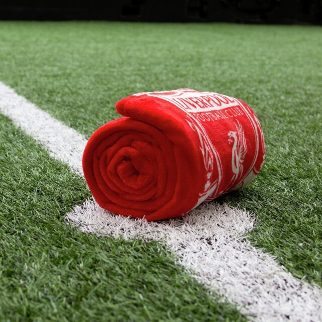 Liverpool FC FLeece Throw - Red - 150x100cm - image 1