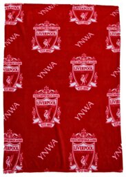 Liverpool FC FLeece Throw - Red - 150x100cm - thumbnail 2