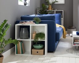 Argos Home Squares 4 Cube Storage Unit - Oak Effect - thumbnail 1