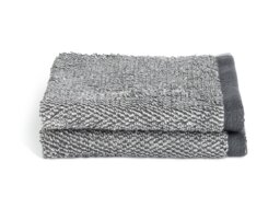 Habitat Marl 2 Pack Face Cloth - Black