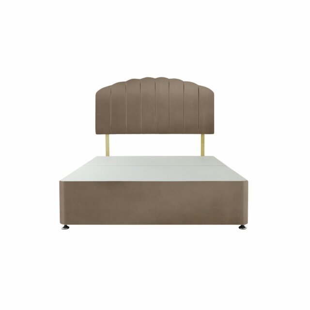 Silentnight Middleton Double 2 Drawer Divan Bed Base - Mink - image 1