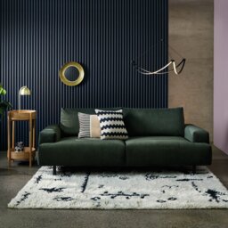 Habitat Julien Fabric 3 Seater Sofa - Green - thumbnail 2