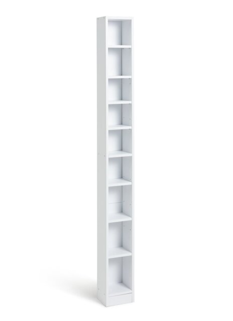 Argos Home Maine Tall CD and DVD Storage unit - White - image 1
