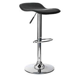 Dorel Ohio Faux Leather Bar Stool - Black - thumbnail 2