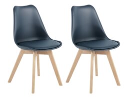 Habitat Jerry Pair of Dining Chair - Navy Blue - thumbnail 1