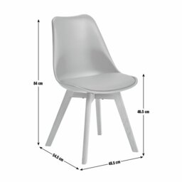 Habitat Jerry Pair of Dining Chair - Navy Blue - thumbnail 2