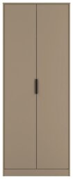 Livara Ready Assembled Messina 2 Door Wardrobe - Beige - thumbnail 1