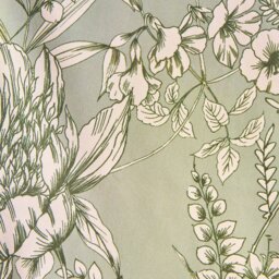 Habitat Botanical Print Eyelet Curtains - Sage - 229x183cm - thumbnail 2