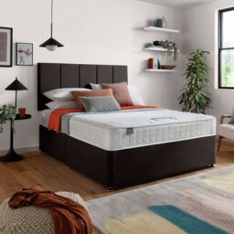 Silentnight Hatfield Small Double Memory Divan Bed -Charcoal