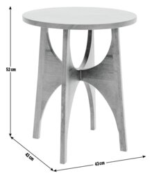 Habitat Mid Century Side Table - Walnut - thumbnail 2