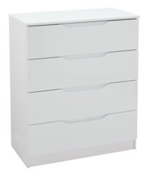 Legato 4 Drawer Chest - White Gloss