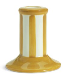 Habitat Stripe Taper Candle Holder - Mustard - thumbnail 2