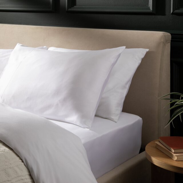 Habitat Cotton 800 TC Standard Pillowcase Pair - White - image 1