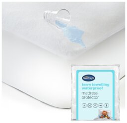 Silentnight Terry Towelling Mattress Protector - Double - thumbnail 1