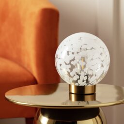 Argos Home Globe Battery Powered Table Lamp - White - thumbnail 2
